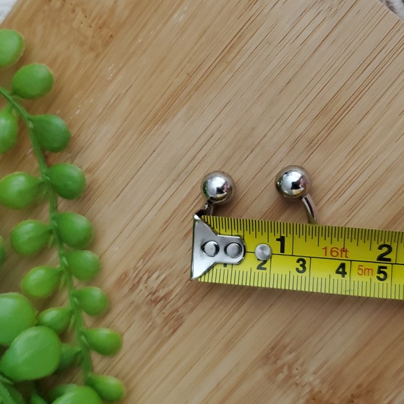 Sterling Silver Ball Student Tipped Belly Ring Unused - Picture 6 of 7